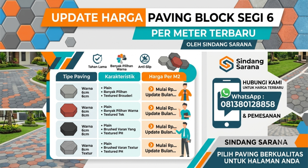 Harga Paving Block Segi 6 Per Meter