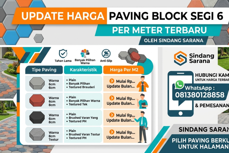 Harga Paving Block Segi 6 Per Meter
