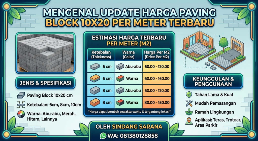 Harga paving block 10x20